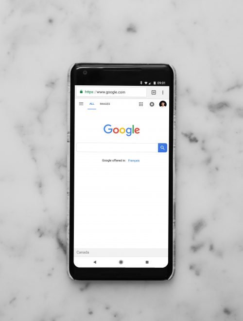 Smartphone mit Google